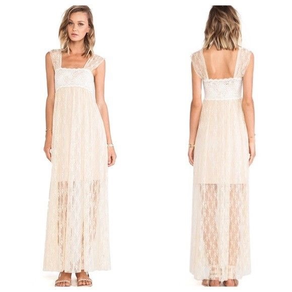 free people lace maxi